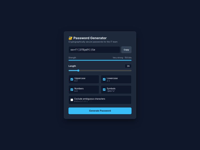 Claude Fable 5.1 Password generator, desktop
